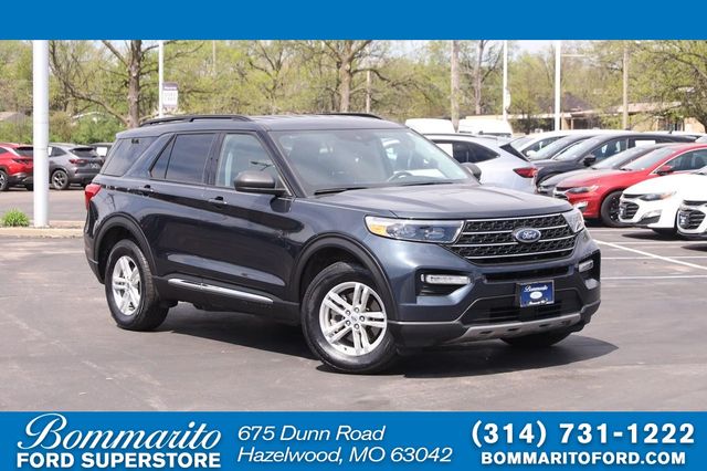 Stone Blue Metallic 2024 Ford Explorer XLT AWD SUV / Crossover All-Wheel Drive Automatic