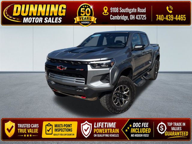 Sterling Gray Metallic 2023 Chevrolet Colorado ZR2 Crew Cab 4WD Pickup Truck Four-Wheel Drive 8-Speed Automatic
