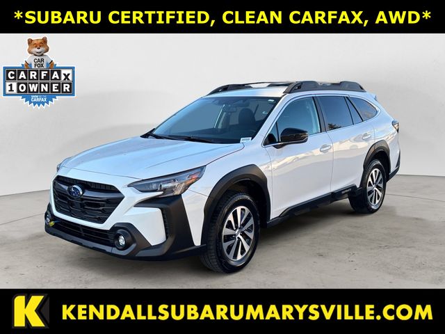 Crystal White Pearl 2025 Subaru Outback Premium AWD SUV / Crossover All-Wheel Drive Continuously Variable Transmission