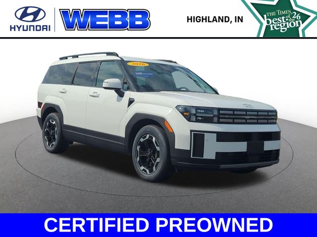Serenity White 2026 Hyundai Santa Fe SUV / Crossover All-Wheel Drive 8-Speed Automatic