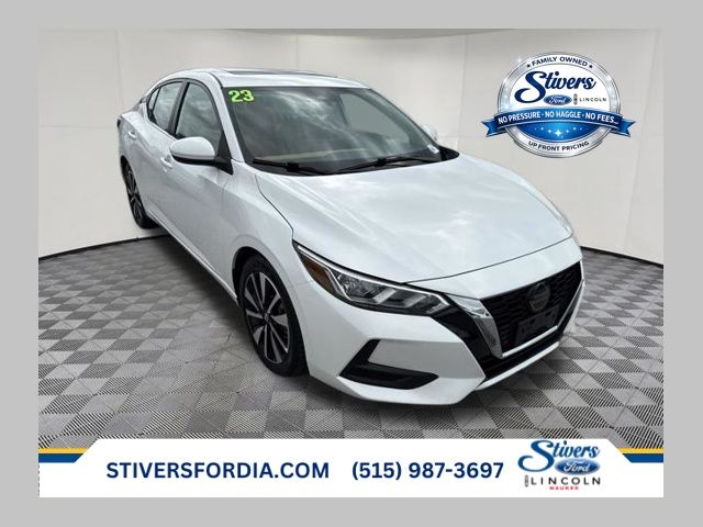 Aspen White Tricoat 2023 Nissan Sentra Sedan Front-Wheel Drive Continuously Variable Transmission