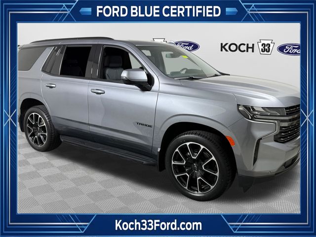 Gray (Satin Steel Metallic) 2022 Chevrolet Tahoe SUV / Crossover Four-Wheel Drive