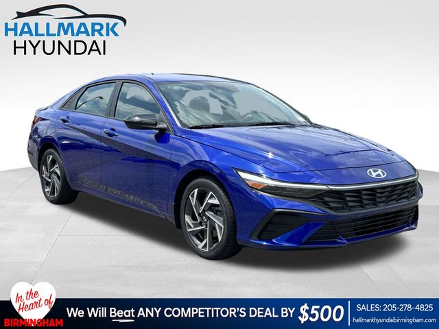 Intense Blue 2025 Hyundai Elantra Sedan Front-Wheel Drive Continuously Variable Transmission