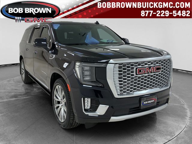 Midnight Blue Metallic 2023 GMC Yukon XL Denali 4WD SUV / Crossover Four-Wheel Drive