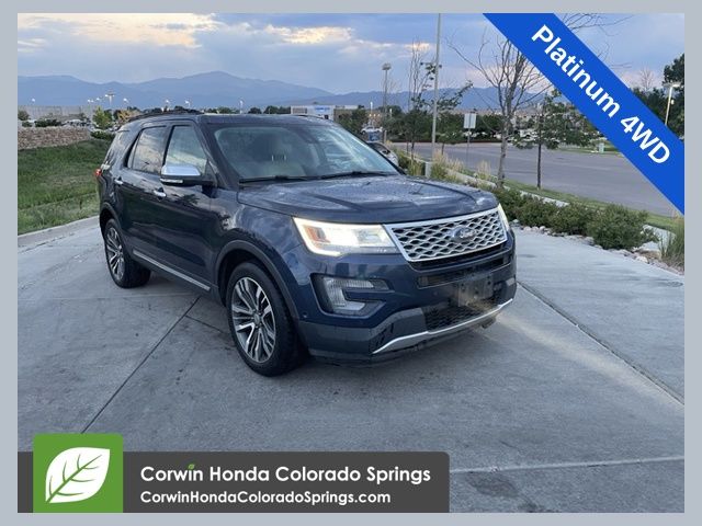 Blue Jeans Metallic 2017 Ford Explorer SUV / Crossover All-Wheel Drive 6-Speed Automatic