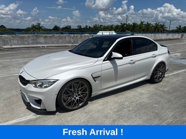 White Metallic 2016 BMW M3 Sedan Rear-Wheel Drive 6-Speed Manual