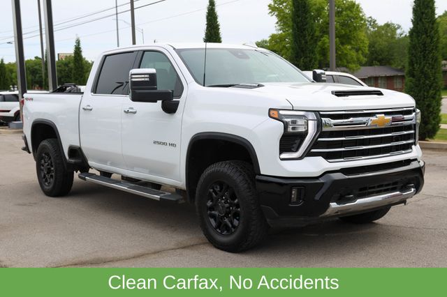 Summit White 2024 Chevrolet Silverado 2500HD LTZ Crew Cab 4WD Pickup Truck Four-Wheel Drive Automatic