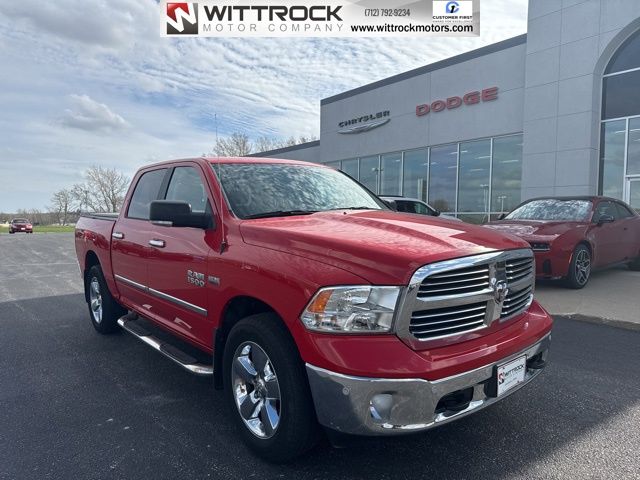 Flame Red Clearcoat 2017 RAM 1500 Big Horn Crew Cab 4WD Pickup Truck Four-Wheel Drive 8-Speed Automatic