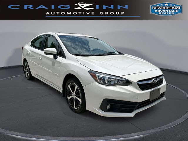 Crystal White Pearl 2020 Subaru Impreza Sedan All-Wheel Drive Continuously Variable Transmission