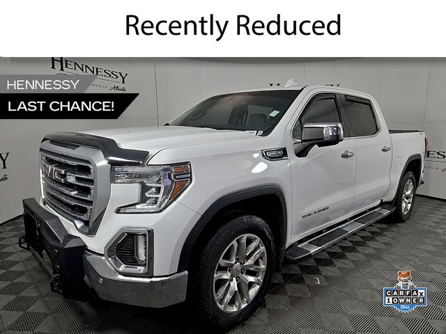 Summit White 2019 GMC Sierra 1500 SLT Crew Cab 4WD Pickup Truck Four-Wheel Drive 8-Speed Automatic