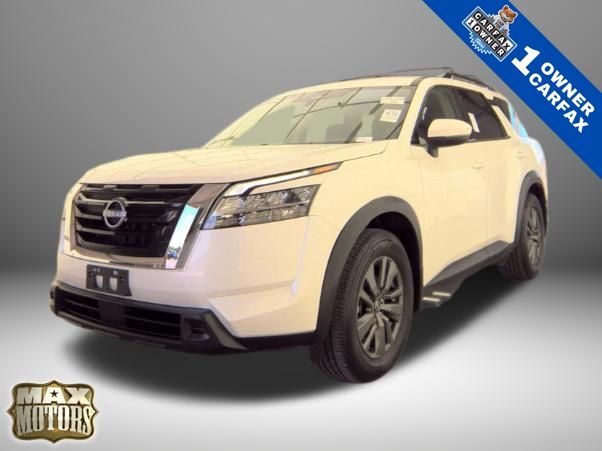 Pearl White Tricoat 2022 Nissan Pathfinder SUV / Crossover Front-Wheel Drive 9-Speed Automatic