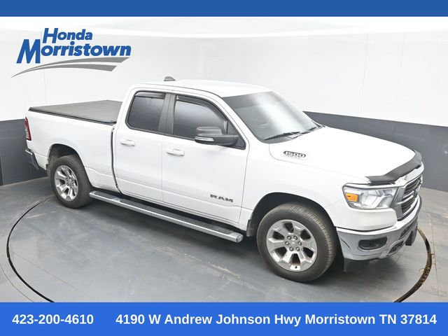Bright White Clearcoat 2021 RAM 1500 Pickup Truck Four-Wheel Drive 8-Speed Automatic