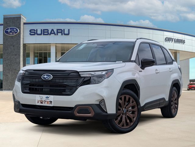 White Pearl 2026 Subaru Forester Hybrid Sport AWD SUV / Crossover All-Wheel Drive Continuously Variable Transmission