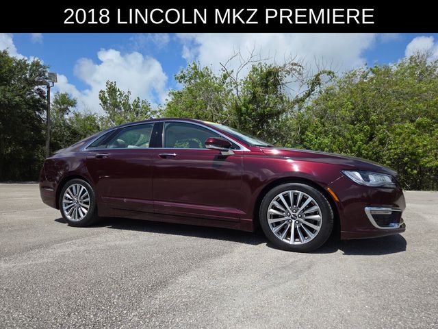 Red (Burgundy) 2018 Lincoln MKZ Premiere FWD Sedan Front-Wheel Drive 6-Speed Automatic