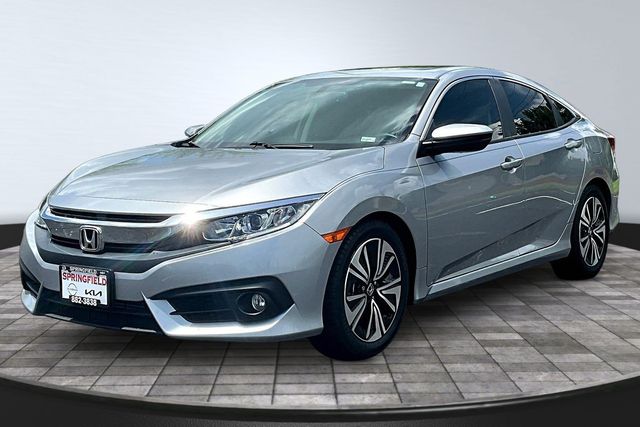 Taffeta White 2017 Honda Civic Sedan Front-Wheel Drive Continuously Variable Transmission