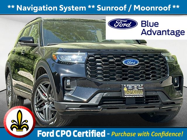 Agate Black Metallic 2025 Ford Explorer SUV / Crossover All-Wheel Drive Automatic