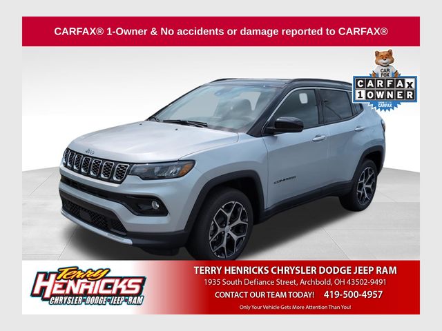 Silver Zynith Metallic Clearcoat 2024 Jeep Compass SUV / Crossover Four-Wheel Drive 8-Speed Automatic