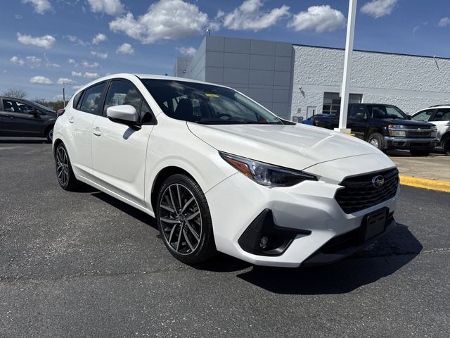 Crystal White Pearl 2024 Subaru Impreza Sport AWD Wagon All-Wheel Drive Continuously Variable Transmission