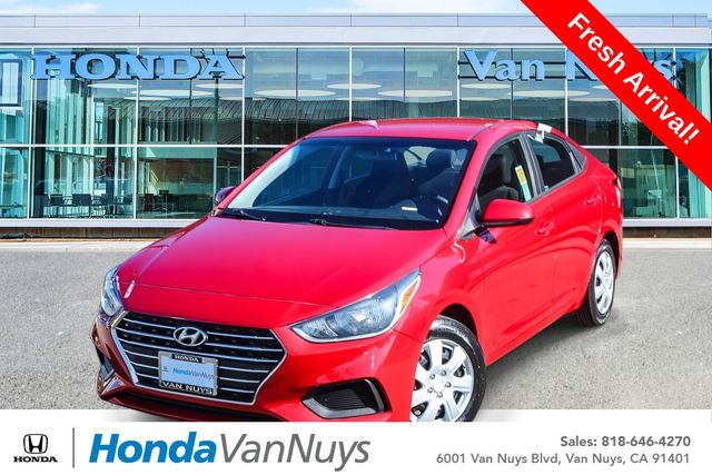 Red 2022 Hyundai Accent Sedan Front-Wheel Drive Continuously Variable Transmission