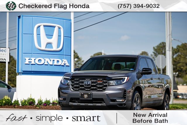 Gray 2025 Honda Ridgeline TrailSport AWD Pickup Truck All-Wheel Drive 9-Speed Automatic