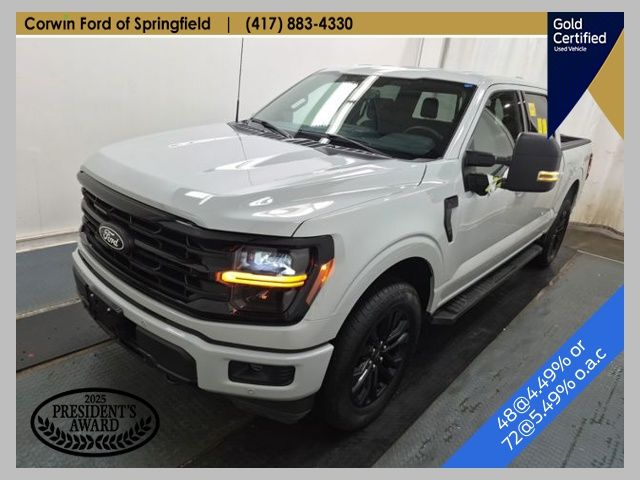 Gray 2024 Ford F-150 Pickup Truck Four-Wheel Drive Automatic