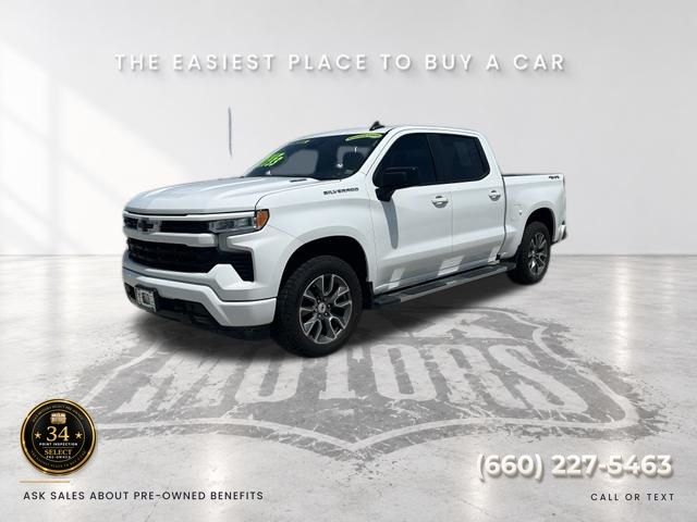 Summit White 2024 Chevrolet Silverado 1500 Pickup Truck Four-Wheel Drive Automatic