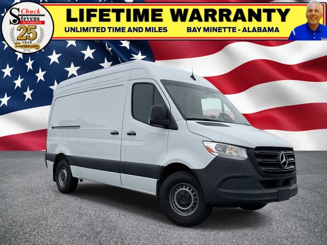 White 2025 Mercedes-Benz Sprinter Cargo 2500 144 RWD Van Rear-Wheel Drive 9-Speed Automatic