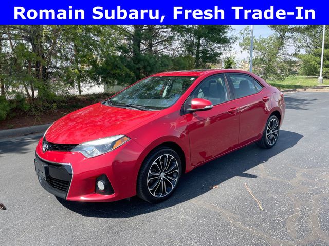Red 2016 Toyota Corolla S Plus Sedan Front-Wheel Drive Continuously Variable Transmission