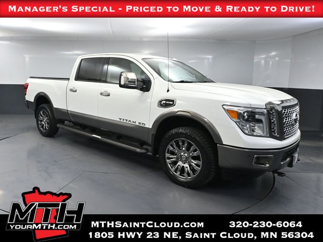 Pearl White 2017 Nissan Titan Pickup Truck 6-Speed Automatic