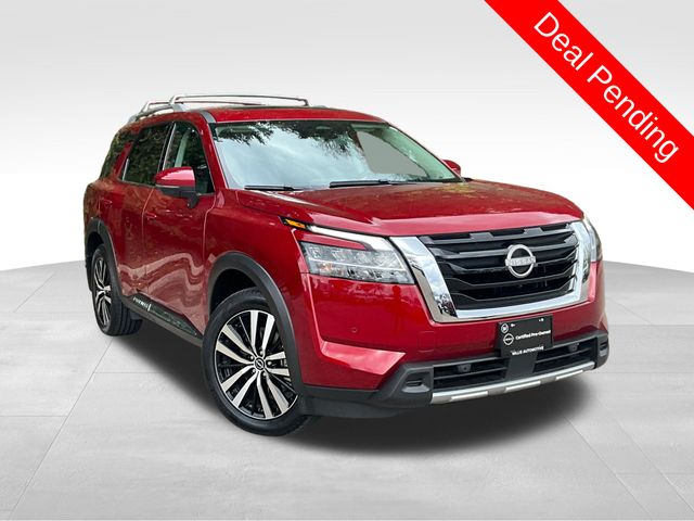 Red (Scarlet Ember Tintcoat) 2023 Nissan Pathfinder SUV / Crossover All-Wheel Drive 9-Speed Automatic