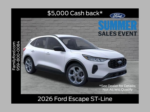 Space Silver Metallic 2026 Ford Escape SUV / Crossover All-Wheel Drive 8-Speed Automatic