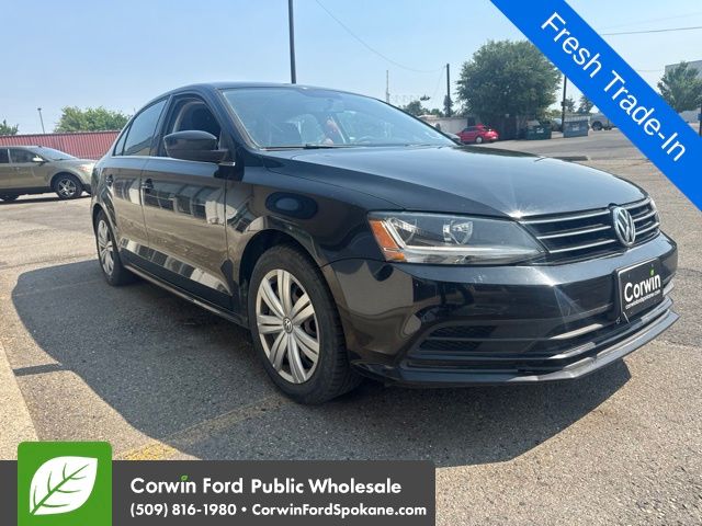 Black 2017 Volkswagen Jetta Sedan Front-Wheel Drive 5-Speed Manual