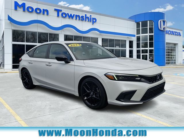 Platinum White Pearl 2023 Honda Civic Hatchback Hatchback Front-Wheel Drive Continuously Variable Transmission