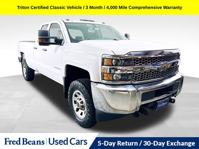 Summit White 2019 Chevrolet Silverado 2500HD Work Truck Double Cab 4WD Pickup Truck Four-Wheel Drive 6-Speed Automatic Overdrive