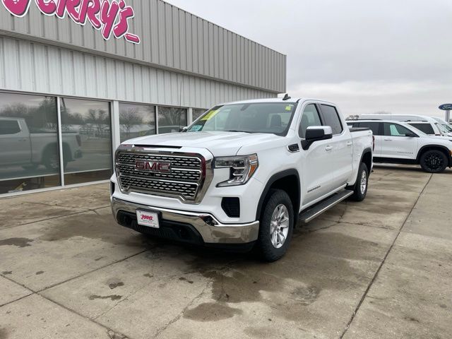 Summit White 2019 GMC Sierra 1500 SLE Crew Cab 4WD Pickup Truck Four-Wheel Drive 8-Speed Automatic
