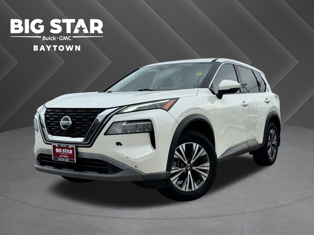 2021 Nissan Rogue SV White at South Houston Nissan