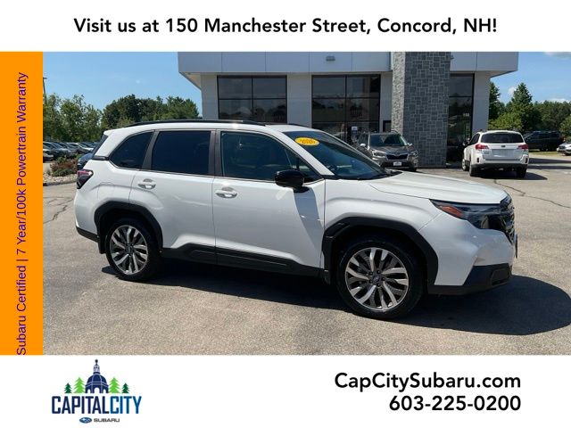 Crystal White Pearl 2026 Subaru Forester SUV / Crossover All-Wheel Drive Continuously Variable Transmission