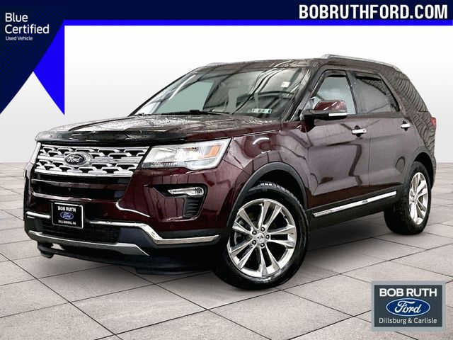 2018 Ford Explorer Limited Red at John Sisson Motors