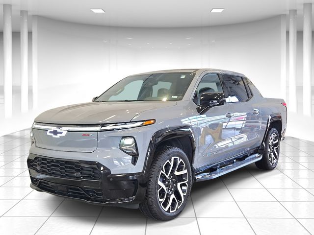 Slate Gray Metallic 2025 Chevrolet Silverado EV RST Crew Cab (Max Range) e4WD Pickup Truck All-Wheel Drive 1-Speed Automatic