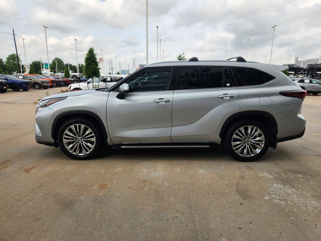 2025 Toyota Highlander Platinum Silver at Joe Myers Mazda Kia