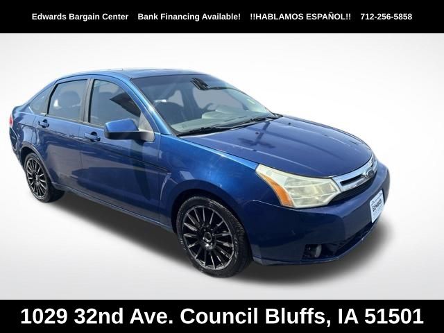 Blue 2009 Ford Focus Sedan Front-Wheel Drive 4-Speed Automatic