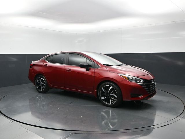Red (Scarlet) 2025 Nissan Versa Sedan Front-Wheel Drive Continuously Variable Transmission