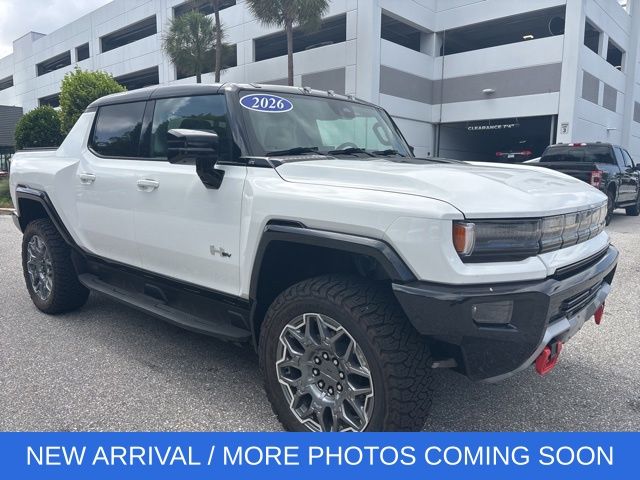 Interstellar White 2026 GMC Hummer EV Pickup 3X Crew Cab AWD Pickup Truck All-Wheel Drive 1-Speed Automatic