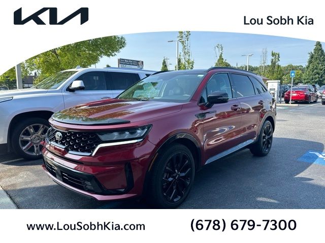 Passion Red Tintcoat 2021 Kia Sorento SUV / Crossover Front-Wheel Drive 8-Speed Dual Clutch