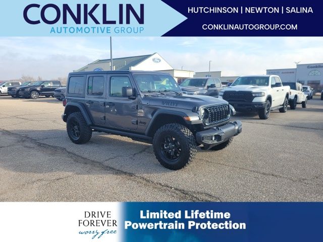 Gray (Granite Crystal Metallic Clearcoat) 2026 Jeep Wrangler SUV / Crossover Four-Wheel Drive 8-Speed Automatic