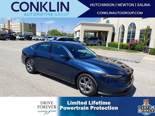 Blue 2024 Honda Accord Sedan Front-Wheel Drive Continuously Variable Transmission