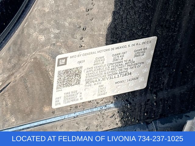 Used 2020 Chevrolet Equinox For Sale in Livonia, MI
