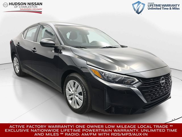 Super Black 2025 Nissan Sentra S FWD Sedan Front-Wheel Drive Continuously Variable Transmission