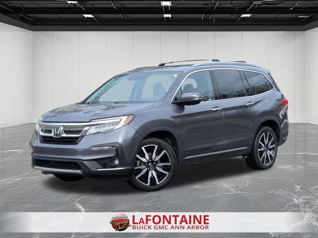 Gray (Modern Steel Metallic) 2021 Honda Pilot Touring AWD with Rear Captains Chairs SUV / Crossover All-Wheel Drive 9-Speed Automatic