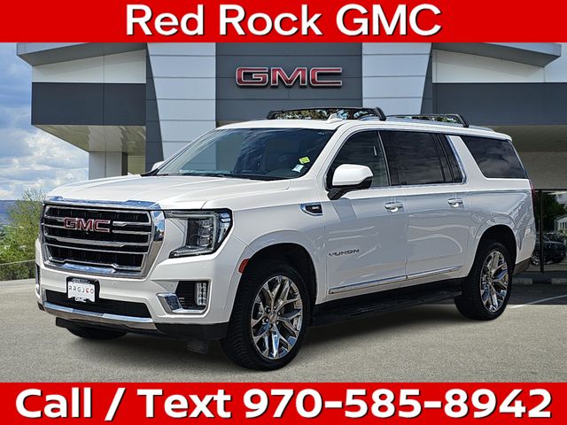 White Frost Tricoat 2021 GMC Yukon XL SUV / Crossover Four-Wheel Drive 
